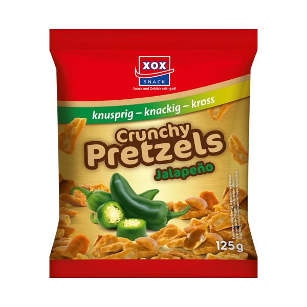 XOX Crunchy Pretzels Jalapeño 125g