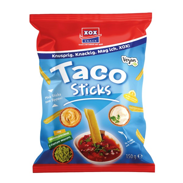 XOX Taco Sticks Salz 150g