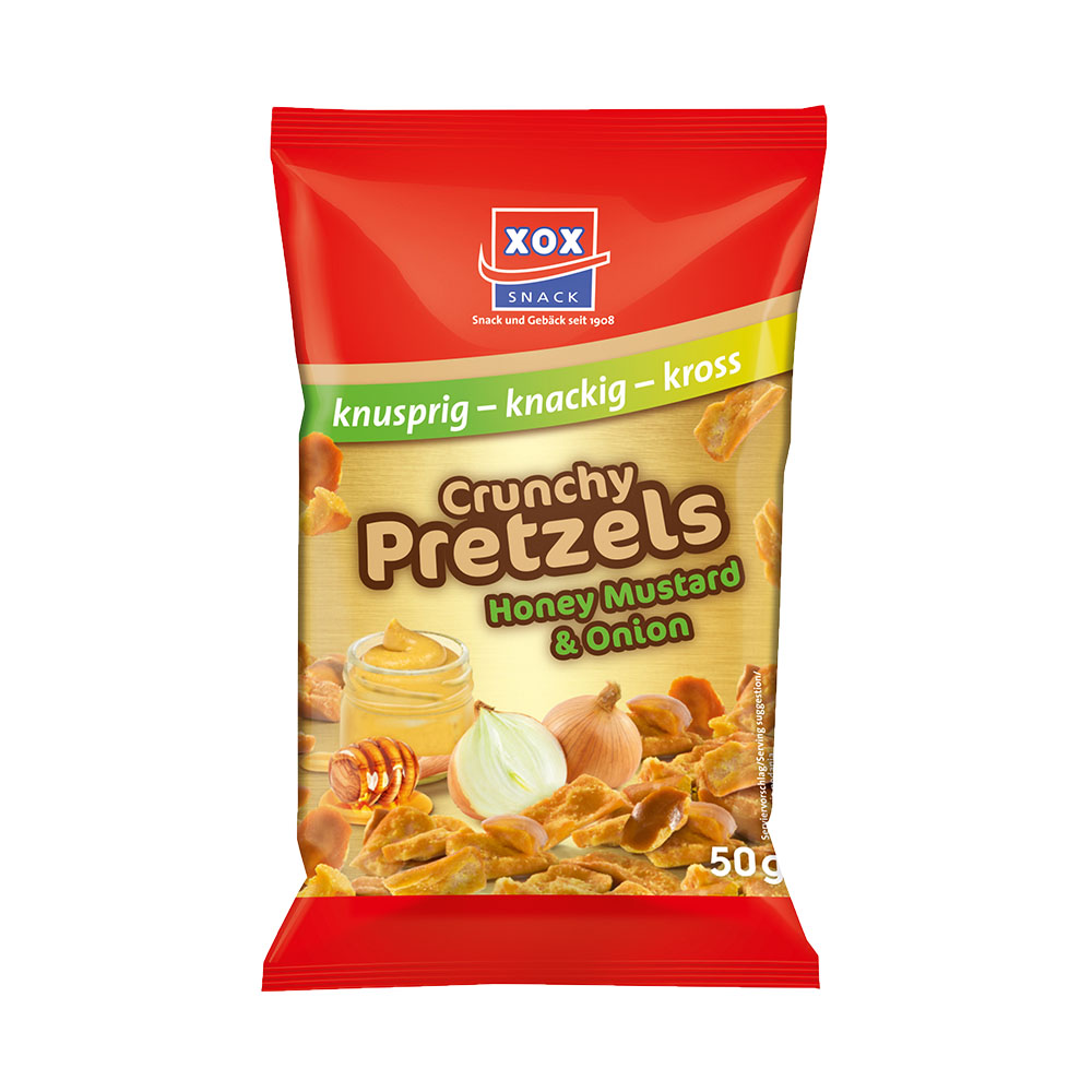 XOX Crunchy Pretzels 50g (12 Stück) | Kleinbeutel | XOX Group | Snack ...