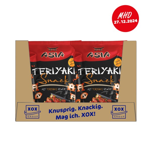 XOX Asia Teriyaki Snack 80g Karton - MHD 27.12.2024