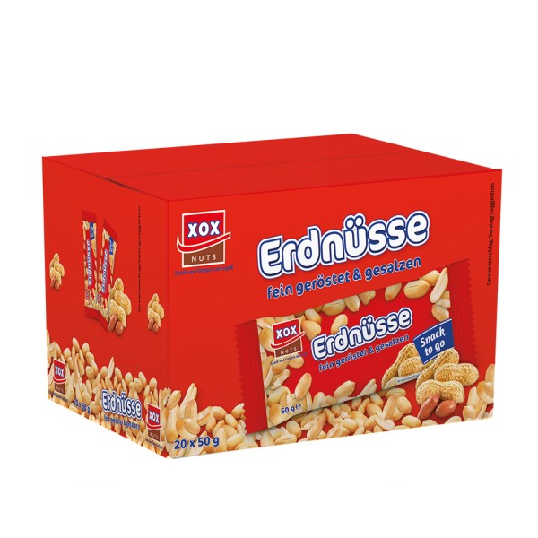 XOX Erdnüsse gesalzen 50g (20 Stück)